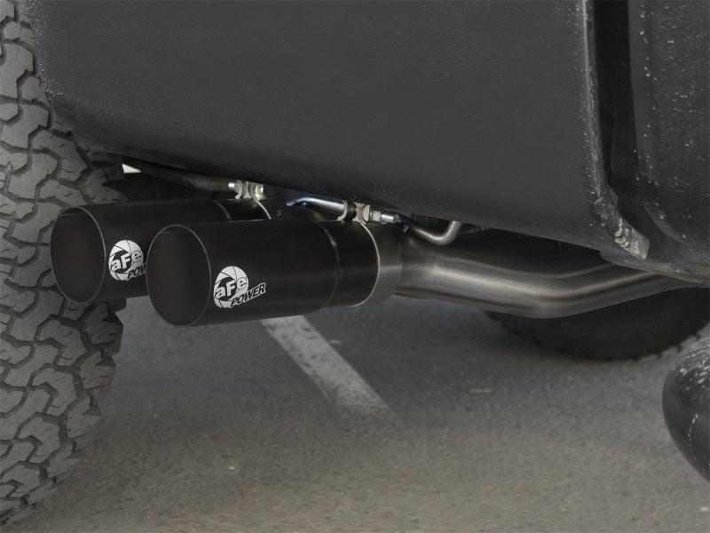 aFe Cat Back Exhaust Black - Ford F-150 04-08 49-43079-B Photo - Mounted