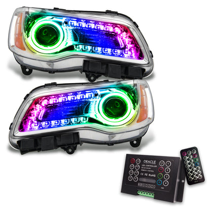 ORACLE Lighting Oracle 11-14 Chrysler 300C SMD HL - Chrome - NON HID - ColorSHIFT DRL - ColorSHIFT w/ 2.0 Controller 7730-333 7730-333 Photo - Primary