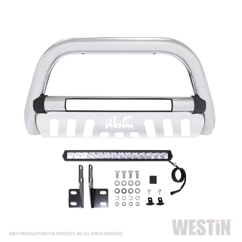 Westin 2007-2018 Toyota Tundra Ultimate LED Bull Bar - Chrome 32-2250L 32-2250L Photo - Unmounted