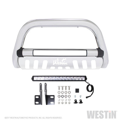Westin 2007-2018 Toyota Tundra Ultimate LED Bull Bar - Chrome 32-2250L 32-2250L Photo - Unmounted
