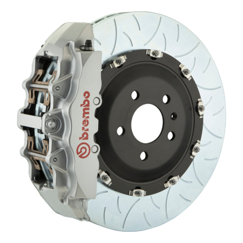 Brembo 19+ Model X (Excl Plaid) Fr GT BBK 6Pis Cast 380x34 2pc Rotor Slotted Type3-Silver 1N3.9079A3