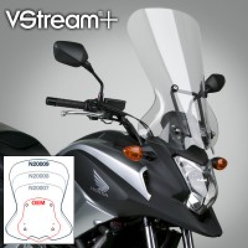 National Cycle 12-15 Honda NC1700X/XA/XD V Stream/ Wave Tall Windshield-Clear N20009 N20009 User 1