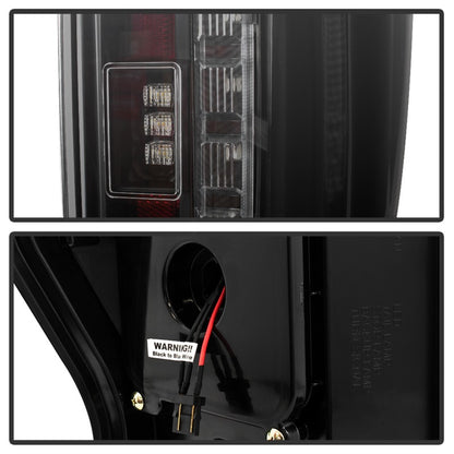 Spyder 17-18 Ford F-250 Super Duty (Excl LED Models) LED Tail Lights - Blk Smk (ALT-YD-FS17-LED-BSM) 5085597 5085597 Photo - Unmounted