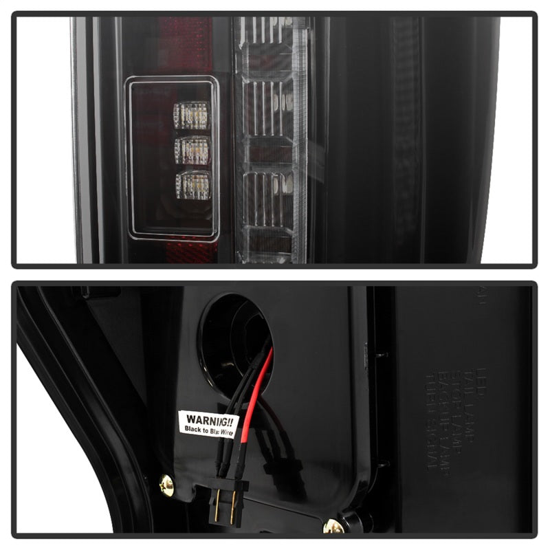 Spyder 17-18 Ford F-250 Super Duty (Excl LED Models) LED Tail Lights - Blk Smk (ALT-YD-FS17-LED-BSM) 5085597 5085597 Photo - Unmounted
