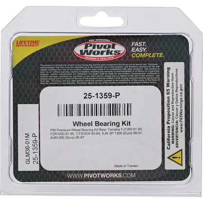 Pivot Works Yamaha Wheel Bearing Kit Premium Bearings 25-1359-P 25-1359-P Photo - Primary