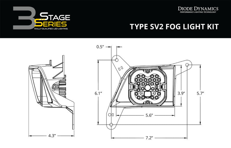 Diode Dynamics SS3 Sport Type SV2 Kit ABL - White SAE Fog DD7120 DD7120 User 8