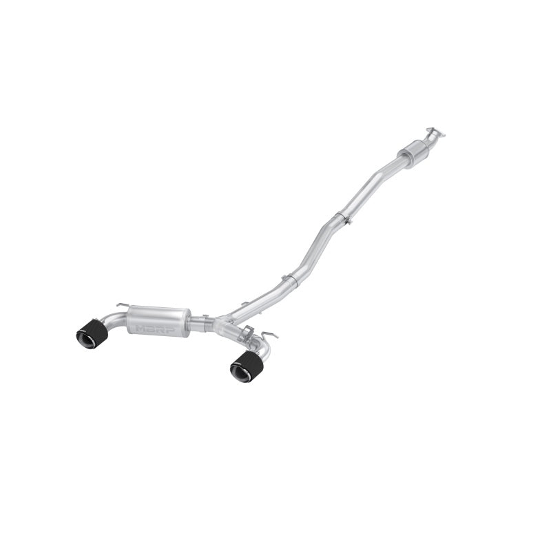 MBRP 22-23 Hyundai Kona N 2.0L Turbo 3in Cat Back Dual Rear with Carbon Fiber Tips - T304 S47093CF S47093CF Photo - Primary