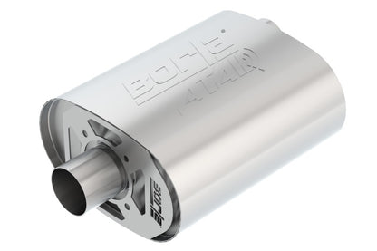 Borla CrateMuffler Ford 5.0L Coyote ATAK 2.5in Offset/Center 12in x 6in x 10.34in Muffler 400856 400856 Photo - Primary