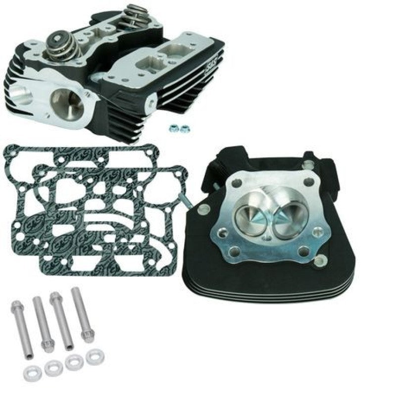 S&S Cycle 2006 Dyna Super Stock 91cc Cylinder Heads - Wrinkle Black 900-0349 900-0349 Photo - Primary