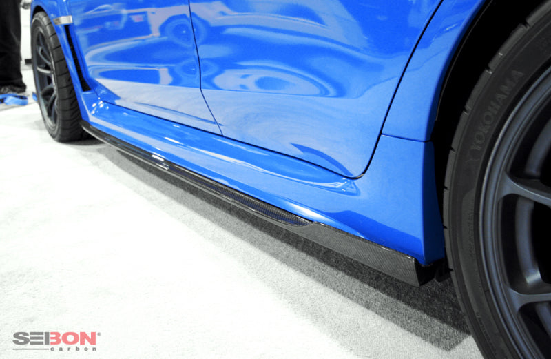 Seibon Carbon Fiber Side Skirts For 2015-2021 Subaru WRX/STi SS15SBIMP-MB Photo - Primary
