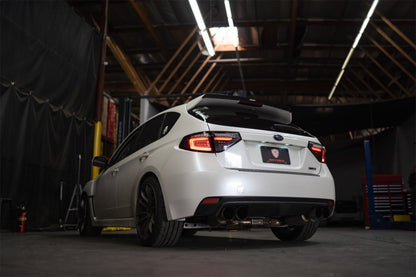 Spyder 08-14 Subara Impreza WRX Hatchback LED Tail Lights Seq Signal Black ALT-YD-SI085D-SEQ-BK 5086730 5086730 Photo - Mounted