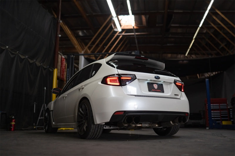 Spyder 08-14 Subara Impreza WRX Hatchback LED Tail Lights Seq Signal Black ALT-YD-SI085D-SEQ-BK 5086730 5086730 Photo - Mounted