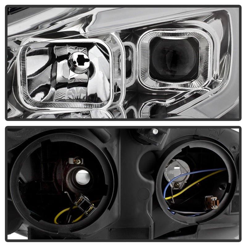 SPYDER xTune 13-16 Ford Escape 13-16 LED Light Bar Halogen Proj Headlights - Chrome (PRO-JH-FESCA13-LB-C) 9042928 9042928 Photo - Unmounted