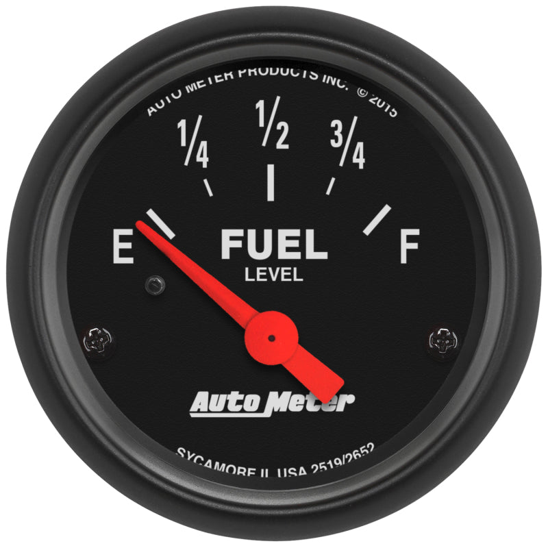 Autometer 2-1/16" Fuel Level, 73-10 ?, Air-Core, Linear, Z-Series 2652 Photo - Primary