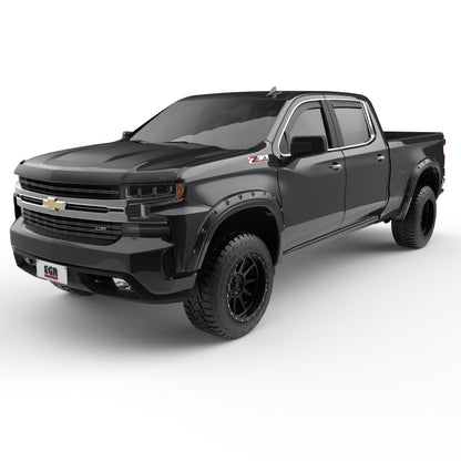 EGR 19-22 Chevrolet Silverado 1500 Traditional Bolt-On Look Fender Flares Black Set Of 4 791694-GBA 791694-GBA Photo - Mounted