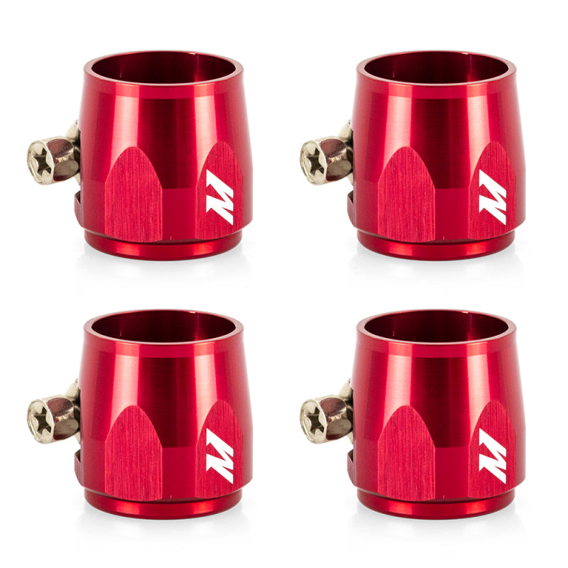 Mishimoto Aluminum -6AN Hex Finishers - Red MMHXF-06-4-RD MMHXF-06-4-RD Photo - Primary