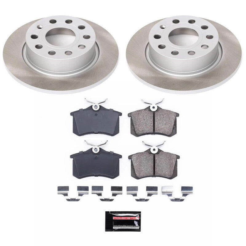 PowerStop Power Stop 12-18 Volkswagen Jetta Rear Semi-Coated Rotor Kit SC5671 SC5671 Photo - Primary