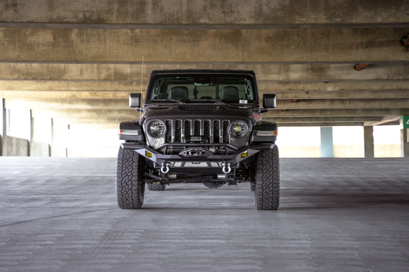 DV8 Offroad 07-18 Jeep Wrangler JK / 18-23 Wrangler JL / 20-23 Gladiator JT MTO Series Front Bumper FBJL-12 FBJL-12 Photo - Unmounted