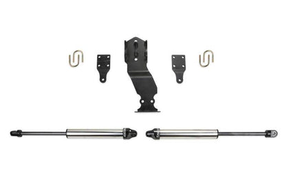 Fabtech 19-20 Ford F450/F550 4WD Dual Steering Stabilizer System w/DL 2.25 Shocks FTS22313 FTS22313 Photo - Primary