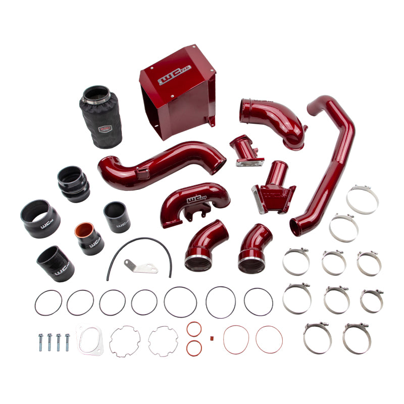 Wehrli 2007.5-2010 Chevrolet Duramax 6.6L LMM Stage 2 High Flow Intake Bundle Kit - WCFab Red WCF100438-RED