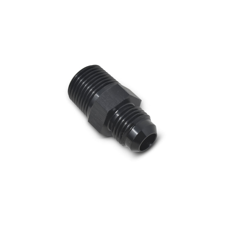 Russell -8 AN Straight Flare To Pipe Adapter (Black Finish) 660483 Photo - out of package