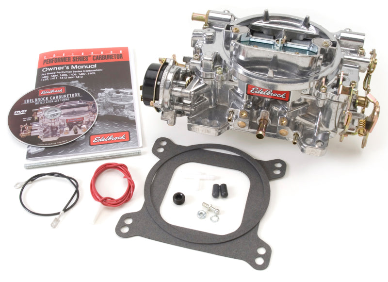 Edelbrock Carburetor, Performer Series, 4-Barrel, 750 Cfm, Manual Choke, Satin F 1411 Photo - Primary