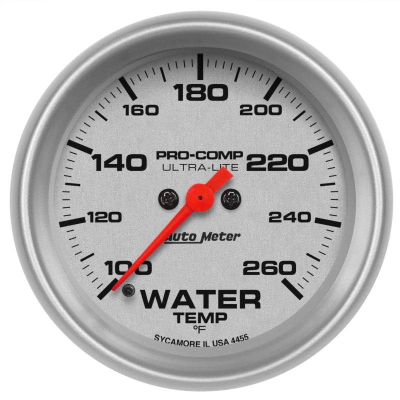 AutoMeter Ultra-Lite 2-5/8in 100-260F Water Temp Gauge - Digital Stepper Motor 4455 4455 Photo - Primary