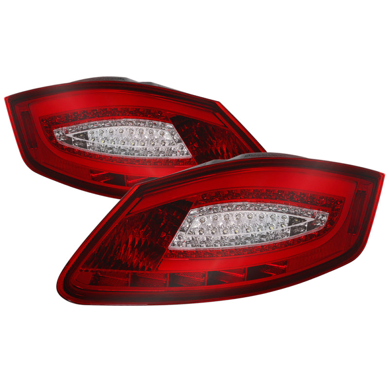 SPYDER xTune Porsche 987 Cayman 06-08 / Boxster 05-08 LED Tail Lights - Red Clear ALT-ON-P98705-LED-RC 9038600 9038600 Photo - Primary