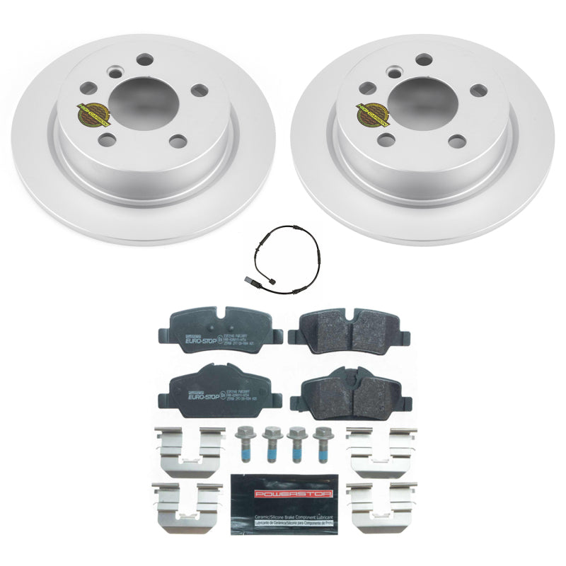 Power Stop 14-19 Mini Cooper Rear Euro-Stop Brake Kit ESK7750 ESK7750 Photo - Primary