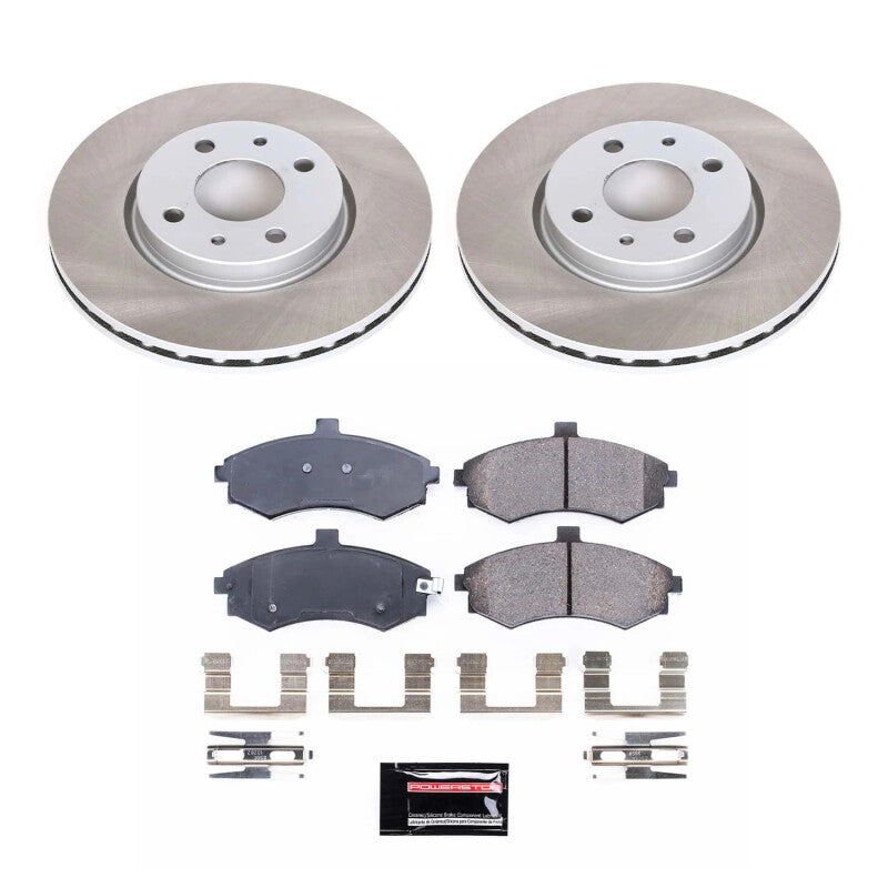 PowerStop Power Stop 1996 Subaru Legacy Front Semi-Coated Rotor Kit SC1118 SC1118 Photo - Primary