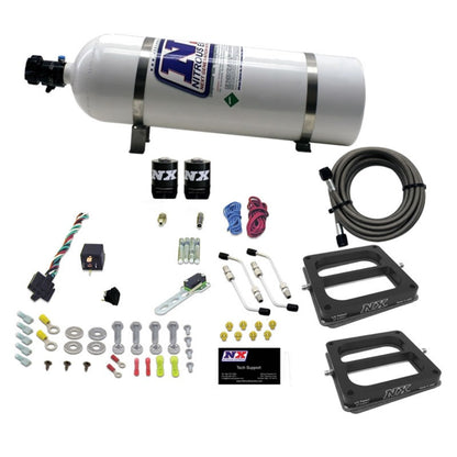 Nitrous Express Dual/Dominator/Alcohol Nitrous Kit (50-300HP) w/15lb Bottle 30275-15 30275-15 Photo - Primary