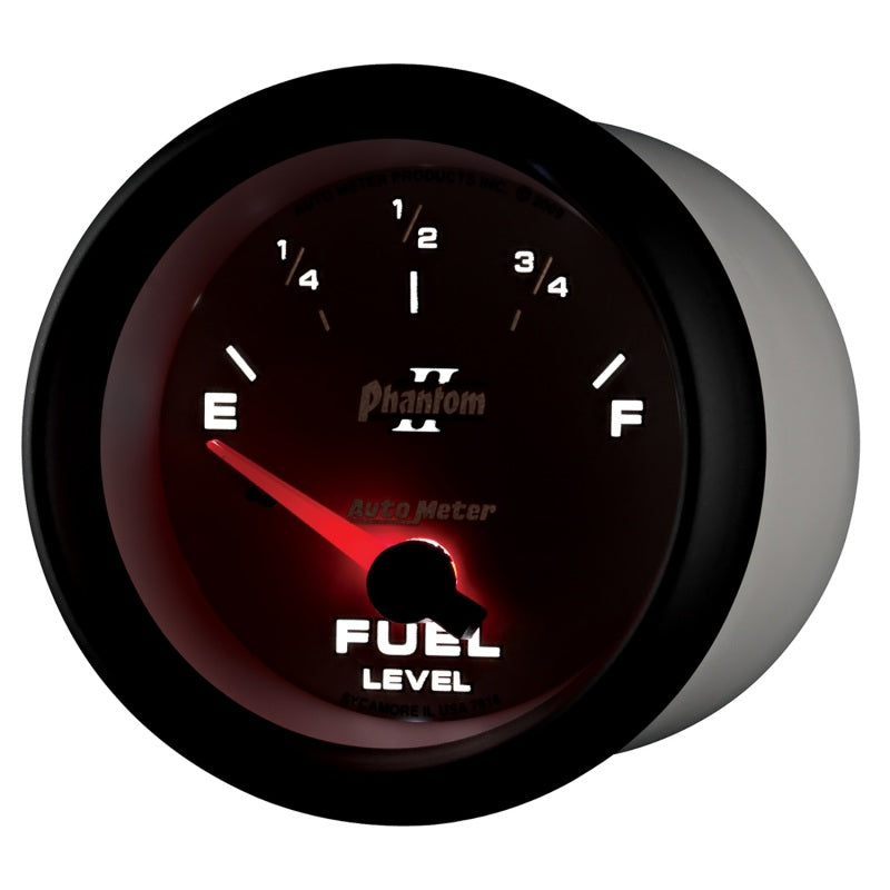 AutoMeter Gauge Fuel Level 2-5/8in. 240 Ohm(e) to 33 Ohm(f) Elec Phantom II 7816 7816 User 3