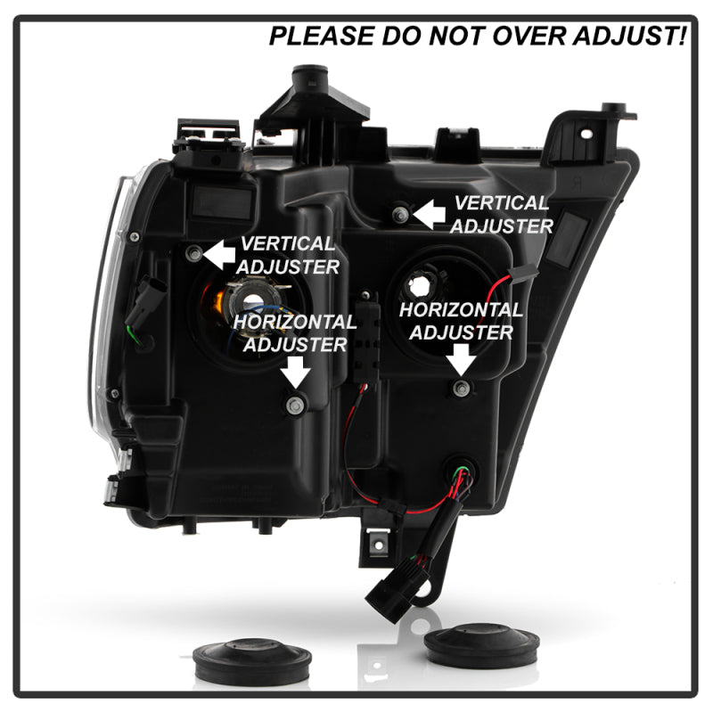 Spyder Dodge Ram 19-20 Halogen Model Projector Headlights Chrome PRO-YD-DR19HALSI-SEQ-C 5087409 5087409 User 4
