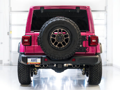 AWE Tuning AWE 21+ Wrangler 392 Switchpath Cat-Back Exhaust- Quad BashGuards 3025-41392 3025-41392 Photo - Mounted