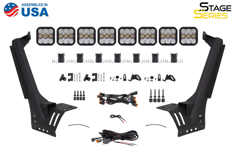 Diode Dynamics Jeep JL SS5 Pro CrossLink Windshield - White Combo Lightbar Kit DD7262 DD7262 User 7