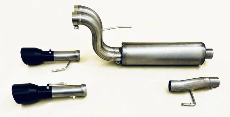 Gibson 2024 Ford F150 5.0L Black Elite Stainless Steel Split Rear Exhaust 69226B 69226B User 1