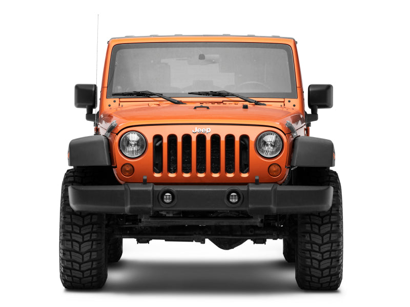 Raxiom 07-22 Jeep Wrangler JK/JL Axial Series Tri-Bar LED Fog Lights- White J130811 J130811 Photo - Close Up