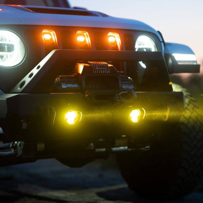 KC HiLiTES FLEX ERA 3 Dual Mode SAE Fog Lights - 2-Light Master Kit for Jeep Aftermarket Bumpers 97147 97147 Photo - lifestyle view