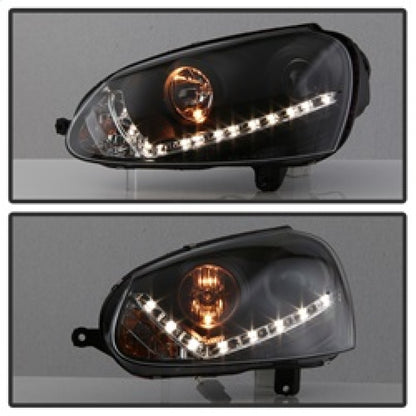 Spyder Volkswagen GTI 06-09/Jetta 06-09 Halogen Model Only - DRL Black PRO-YD-VG06-DRL-BK 5017505 5017505 Photo - Unmounted