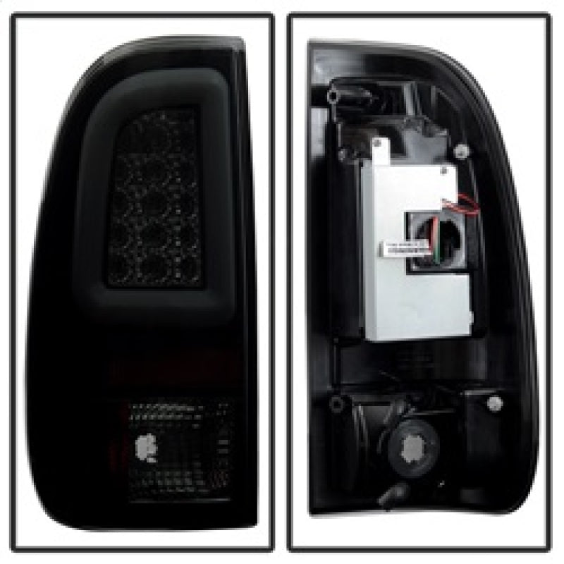 Spyder 08-16 Ford Super Duty F-250 V3 Light Bar LED Tail Lights - Blk Smoke ALT-YD-FS07V3-LBLED-BSM 5084729 5084729 Photo - Unmounted