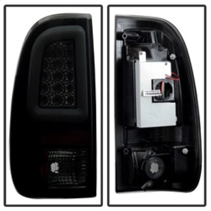 Spyder 08-16 Ford Super Duty F-250 V3 Light Bar LED Tail Lights - Blk Smoke ALT-YD-FS07V3-LBLED-BSM 5084729 5084729 Photo - Unmounted