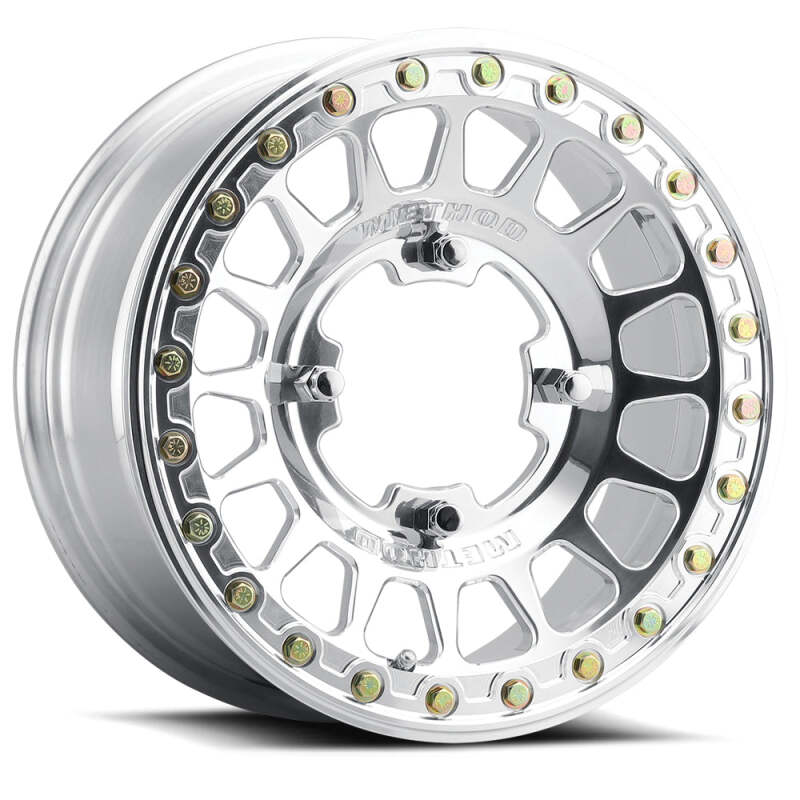 Method Wheels Method MR413 Beadlock 15x10 / 5+5/0mm Offset / 5x4.5 / 70mm CB Polished Wheel MR413510121155B MR413510121155B Photo - Primary