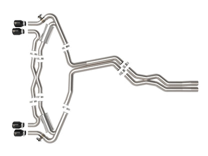 aFe 20-22 Audi RS6 Avant V8 4L (tt) MACH Force-Xp 3in to 2.5in 304 SS Cat-Back Exhaust w/ Black Tip 49-36448-B 49-36448-B Photo - Unmounted
