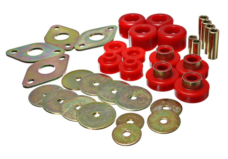 Energy Suspension 2005-13 Toyota 2WD/4WD Tacoma- All Models Body Mount Set Red 8.4109R Photo - Primary