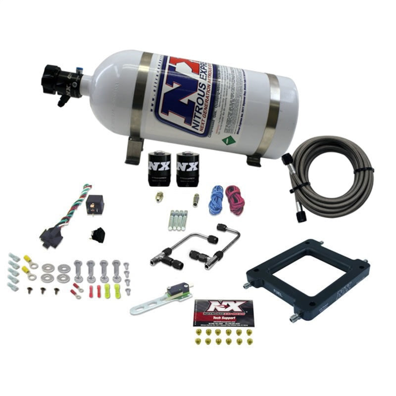 Nitrous Express Dominator Gemini Stage 6 Alcohol Nitrous Kit w/10lb Bottle 60075-10 60075-10 Photo - Primary
