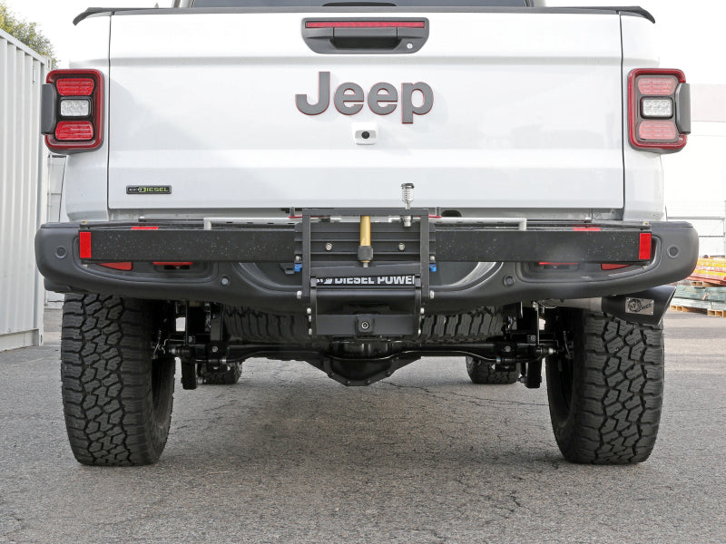 aFe 2021+ Jeep Gladiator V6-3.0L (td) Vulcan Series 3in 304 SS DPF-Back Exhaust System - Black Tip 49-38093-B 49-38093-B Photo - Mounted