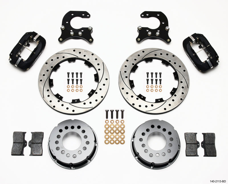 Wilwood Forged Dynalite P/S Rear Kit Drilled Rotor Small Ford 2.66in Offset 140-2113-BD 140-2113-BD Photo - Primary