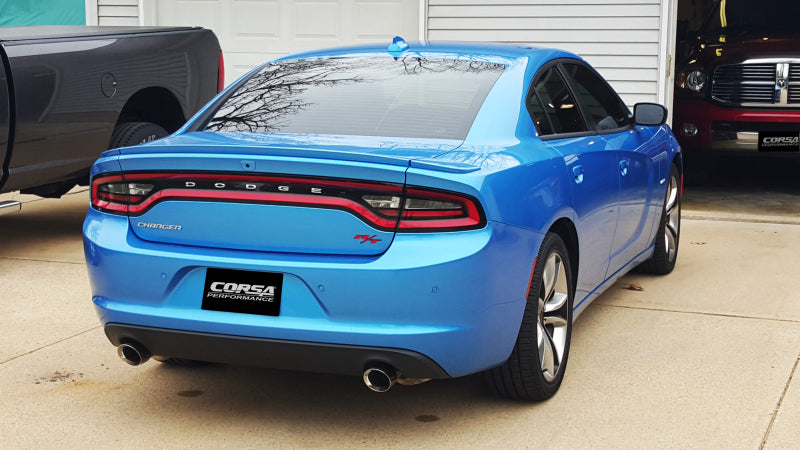 Corsa Performance Corsa 15-17 Dodge Charger R/T w/ Pursuit Valance 2.5in Inlet / 4in Out 14977 Photo - Primary