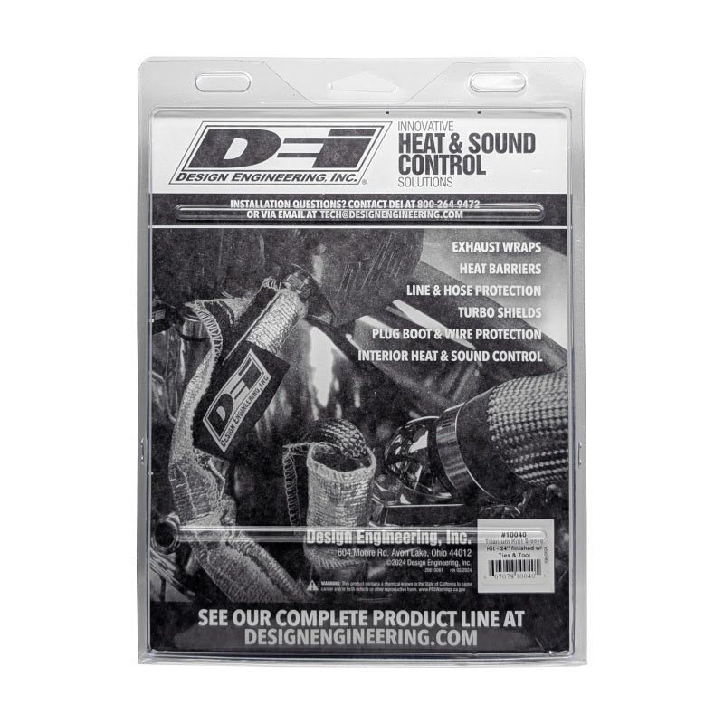 DEI Titanium 4in Knit Exhaust Sleeve - 24in 10040 10040 Photo - in package