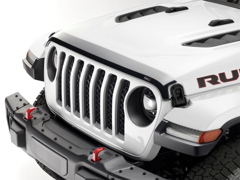 WeatherTech 2018+ Jeep Wrangler / Wrangler Unlimited Raptor Hood Protector - Black 55177 55177 Photo - Primary